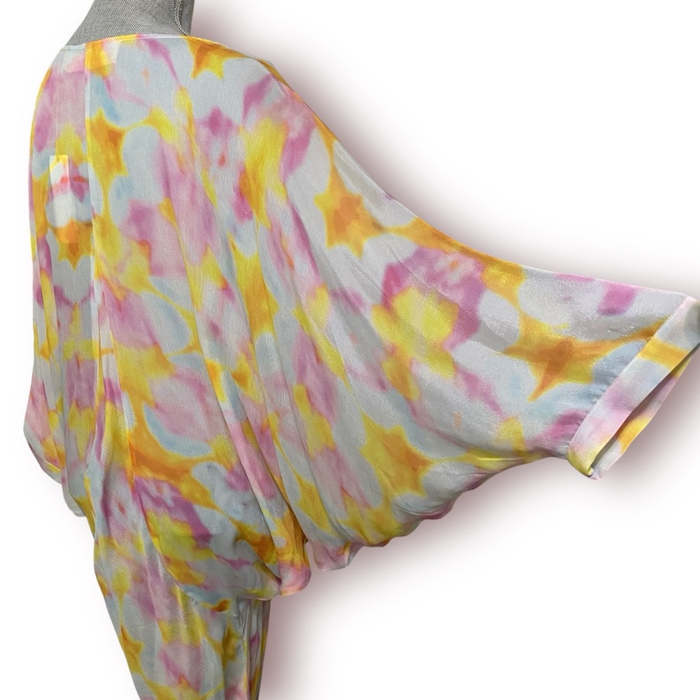 NEW Jen’s Pirate Booty Kingdom Kaftan Glamorous Batwing Swim Cover-Up Maxi Dress - Picture 10 of 14
